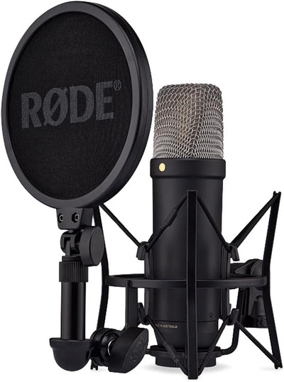 Rode NT1 5th Generation XLR USB Studio-Mikrofon Schwarz + keepdrum USB Kabel Typ A zu Typ C 50cm