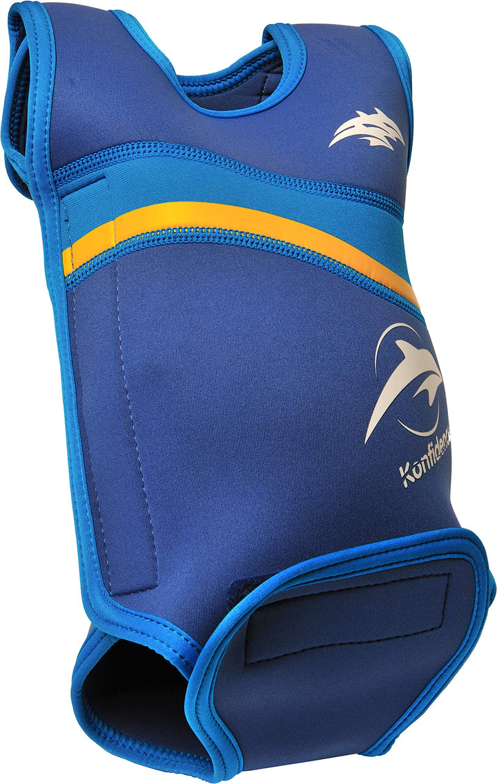 Konfidence Unisex Baby Babywarma Neoprenanzug Mia 0-6 Monate 0 - 6 Monate Blau (Nautical Wave), 0 -