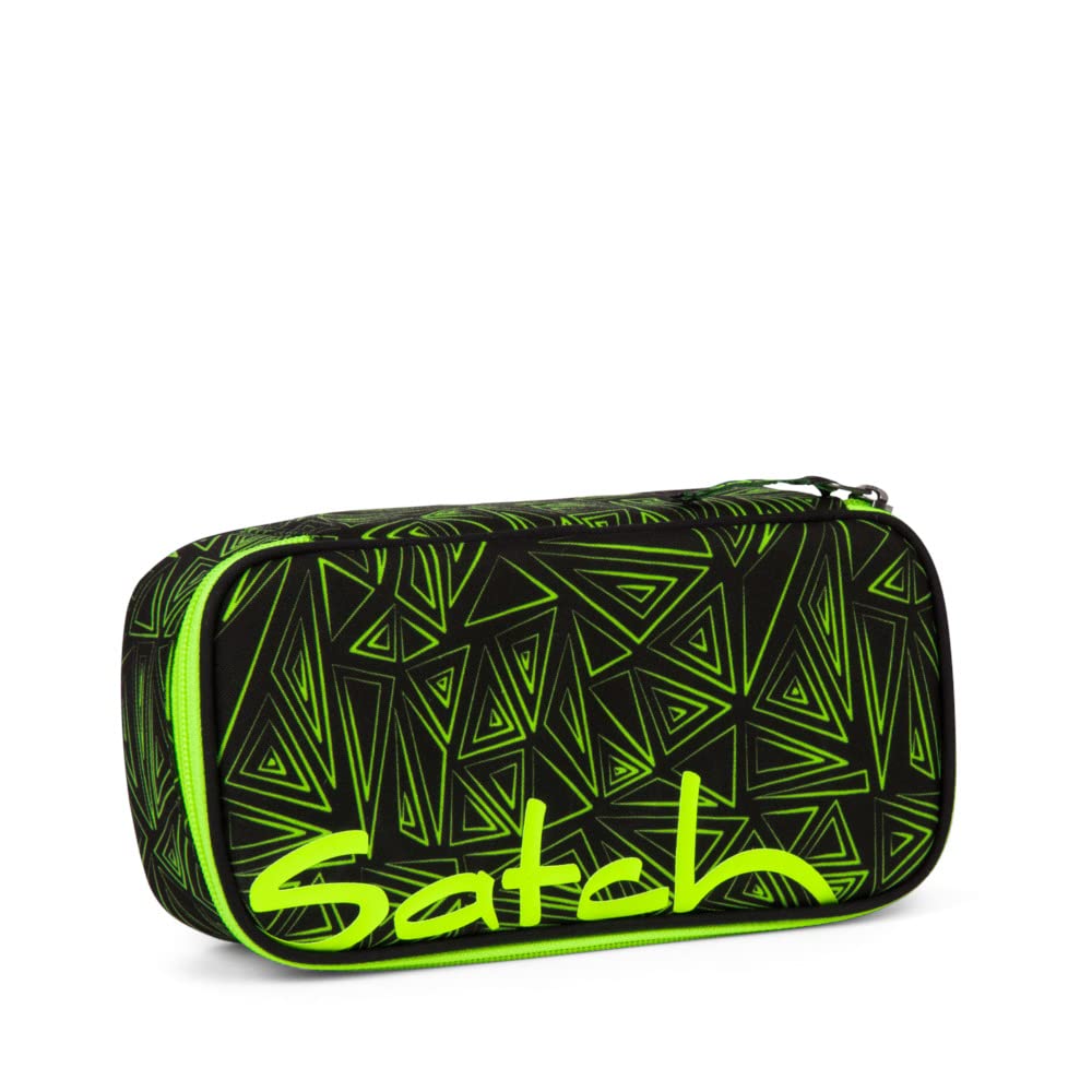 SATCH Green Bermuda Federmäppchen, 22 cm, 0.3 Liter, Triangles Fluro Green
