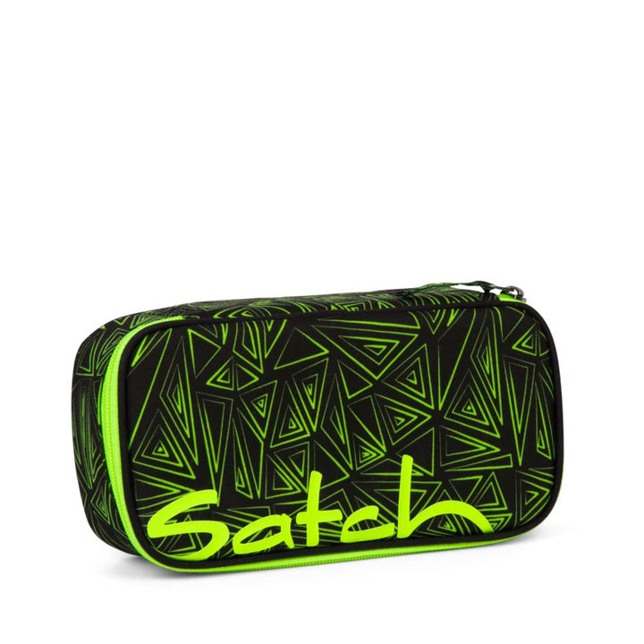 SATCH Green Bermuda Federmäppchen, 22 cm, 0.3 Liter, Triangles Fluro Green