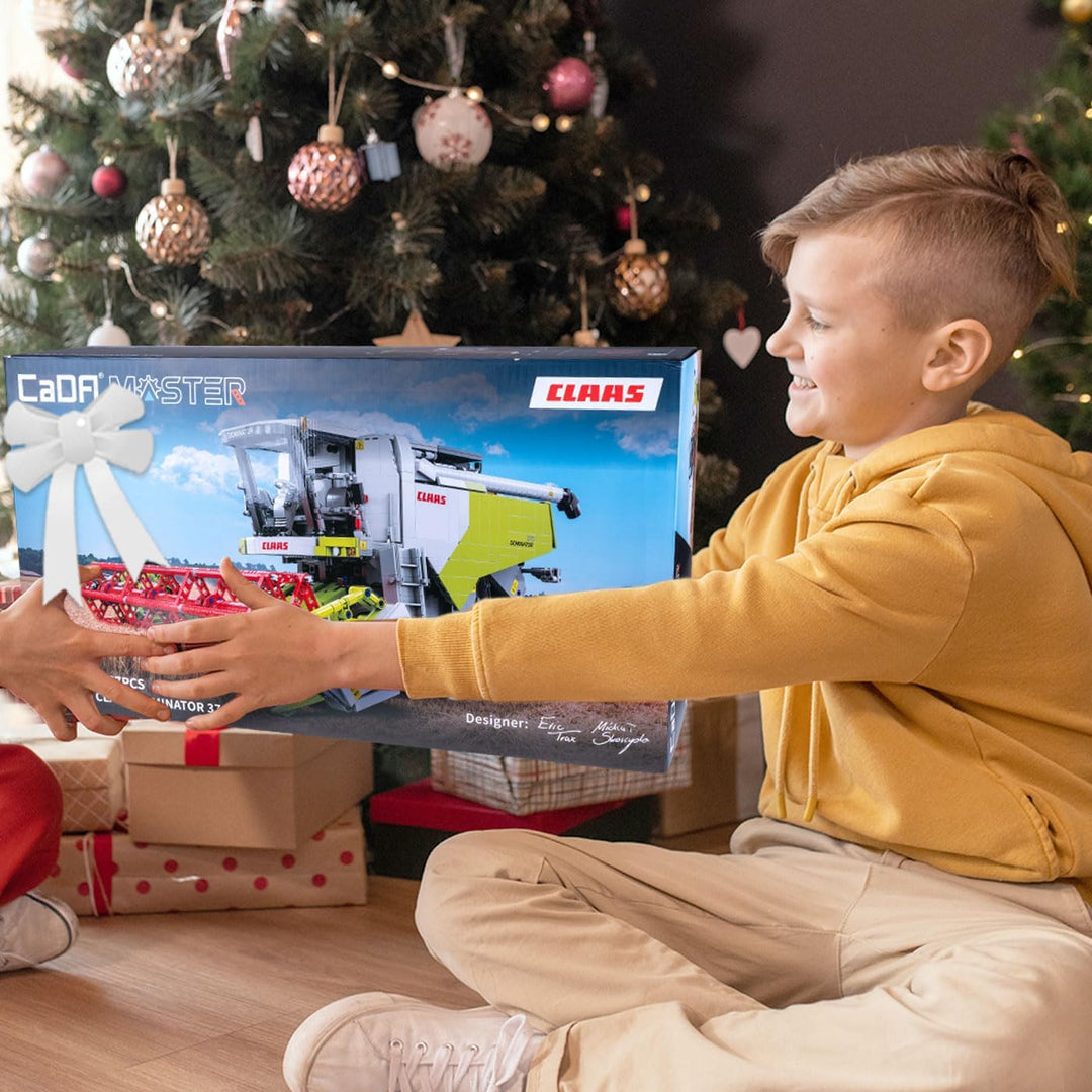 JAMARA 402873 CADA Claas Dominator 370 1:18 2,4GHz Bricks, Kinder Landwirtschaft ab 14 Jahre, RC Tec