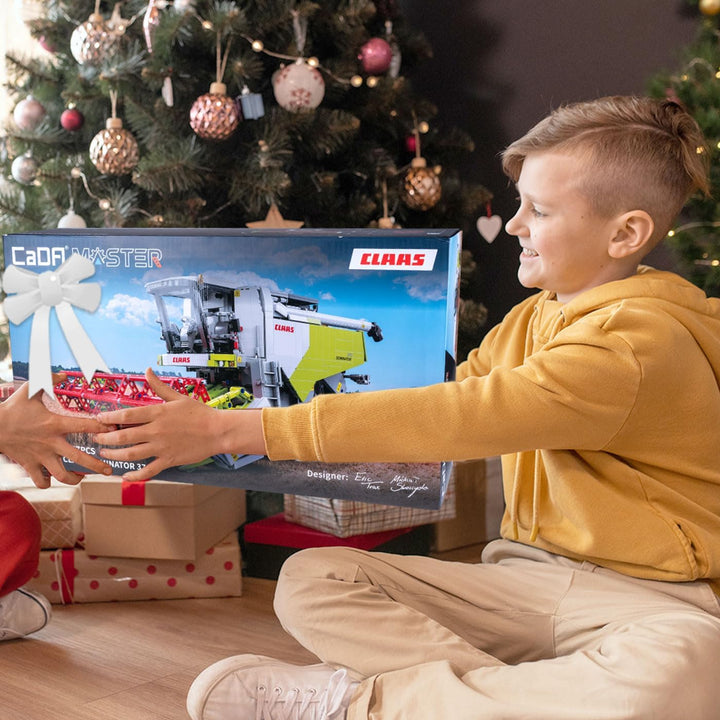 JAMARA 402873 CADA Claas Dominator 370 1:18 2,4GHz Bricks, Kinder Landwirtschaft ab 14 Jahre, RC Tec