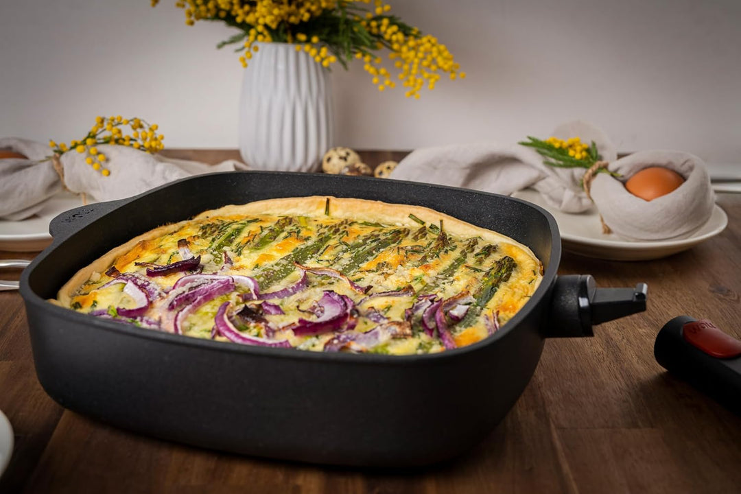 Woll Diamond Logic XR Gusspfanne, viereckig - Induktiv -, 24 cm x 24 cm, 6 cm hoch, mit abnehmbarem