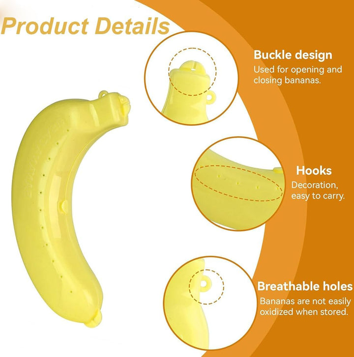 Bananenschutz, Bananen-Aufbewahrungsbehälter, Bananen-Etui, tragbarer Bananenhalter für Lunchboxen,