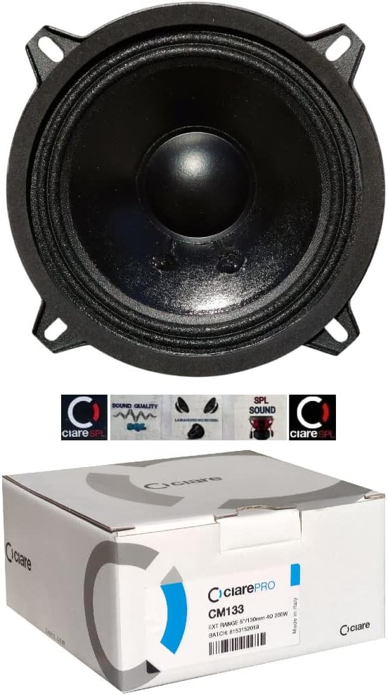 1 WOOFER CIARE CM133 cm 133 Lautsprecher von 13,00 cm 130 mm 5" mit 80 watt rms und 200 watt max mit