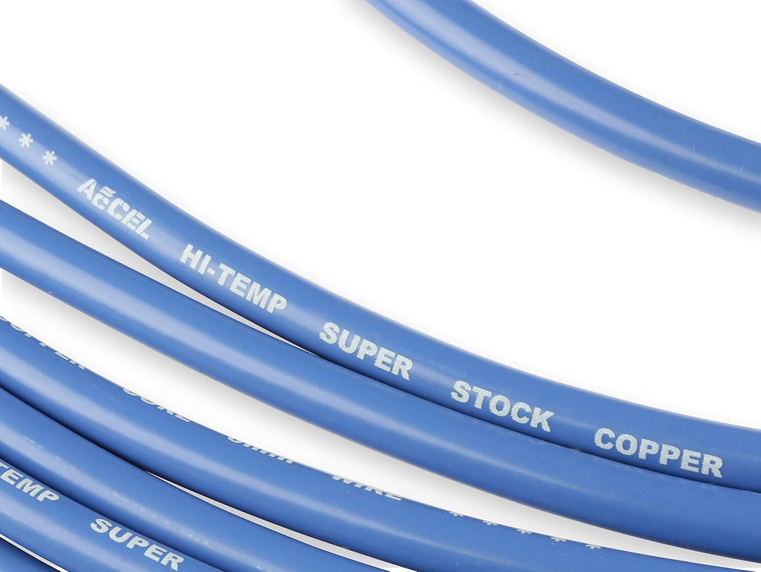 ACCEL 4039B Super Stock Zündkerzen-Draht-Set, 8 mm, Blau