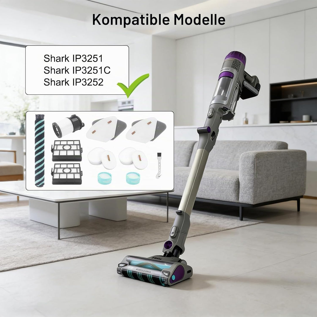 Zubehörset für Shark Staubsauger der Modelle IP3251EUT, IP3251, IP3251C, IP3252, IP3124 (einschliess