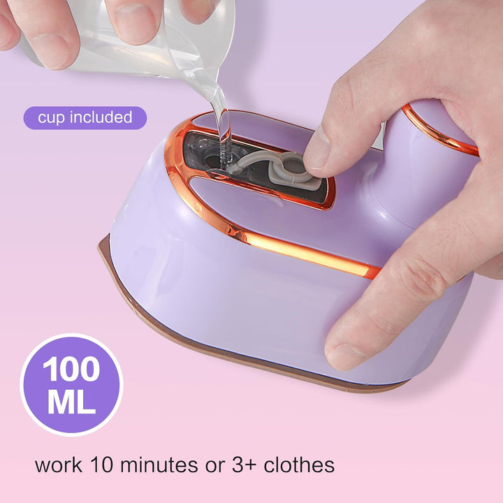 Reise-Dampfbügeleisen für Kleidung, tragbarer Mini-Handheld-Leichtdampfer, 180° drehbar, Bügel-Bügel