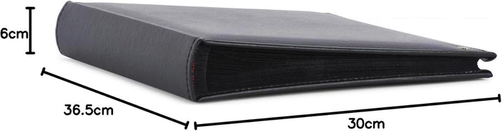 Henzo 1109208 Lonzo Fotoalbum, Andere, schwarz, 36.5 x 30 x 6 cm, Schwarz