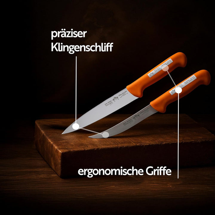 Otto Herder Manicure Stech- und Ausbein-Set, Messerset aus Stech- und Ausbeinmessern, Klingen aus ro