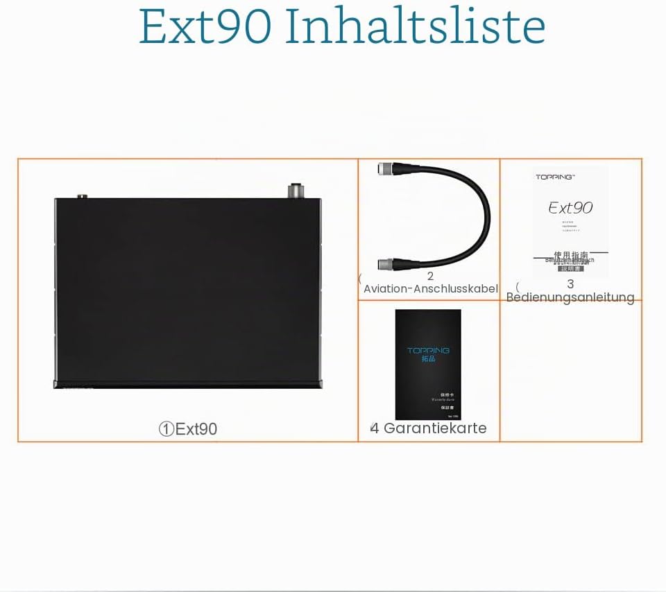 Topping EXT90 Input Extender für Topping PRE90 (schwarz), Schwarz