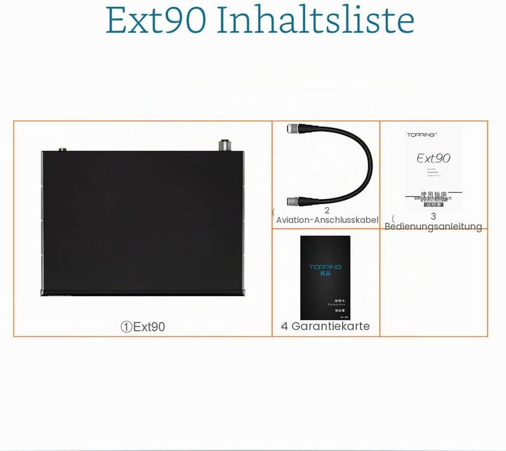 Topping EXT90 Input Extender für Topping PRE90 (schwarz), Schwarz