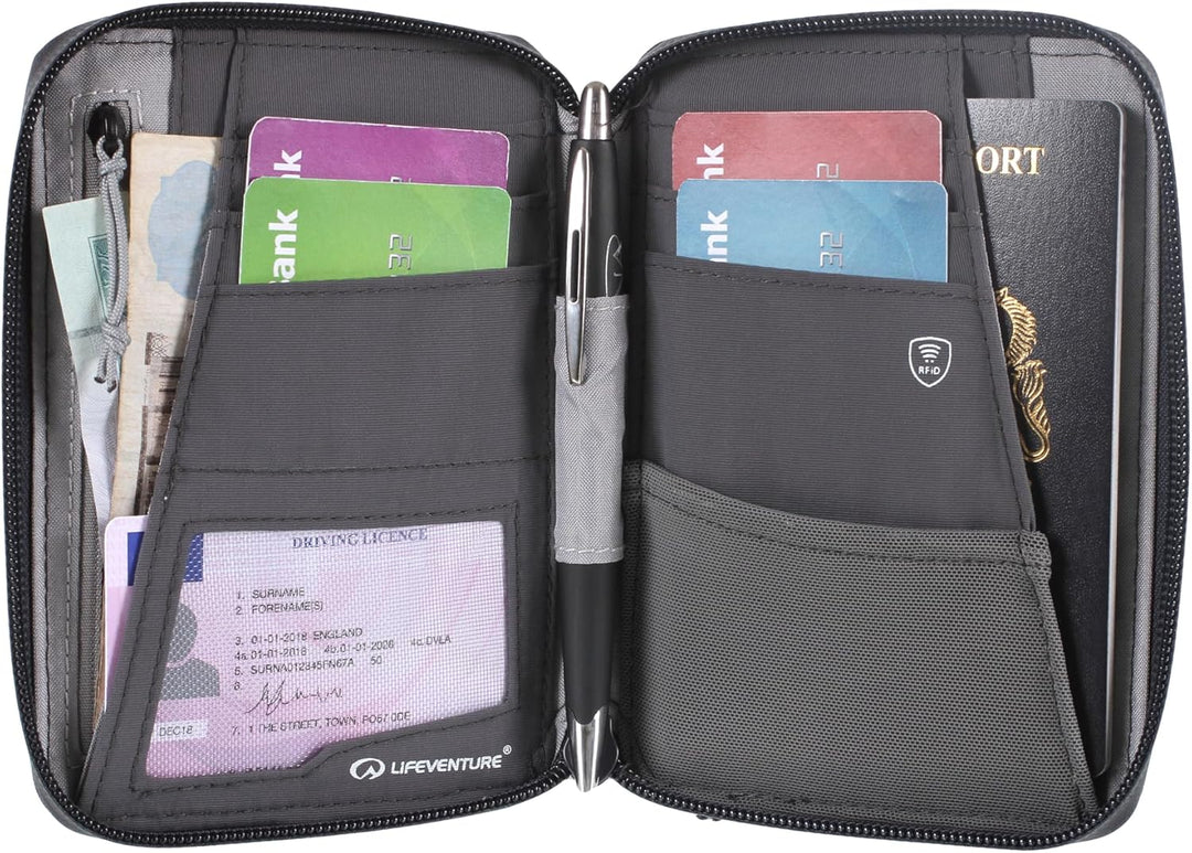 Lifeventure Geldbörse im Mini Reisen mit RFID-Schutz Marineblau, Marineblau