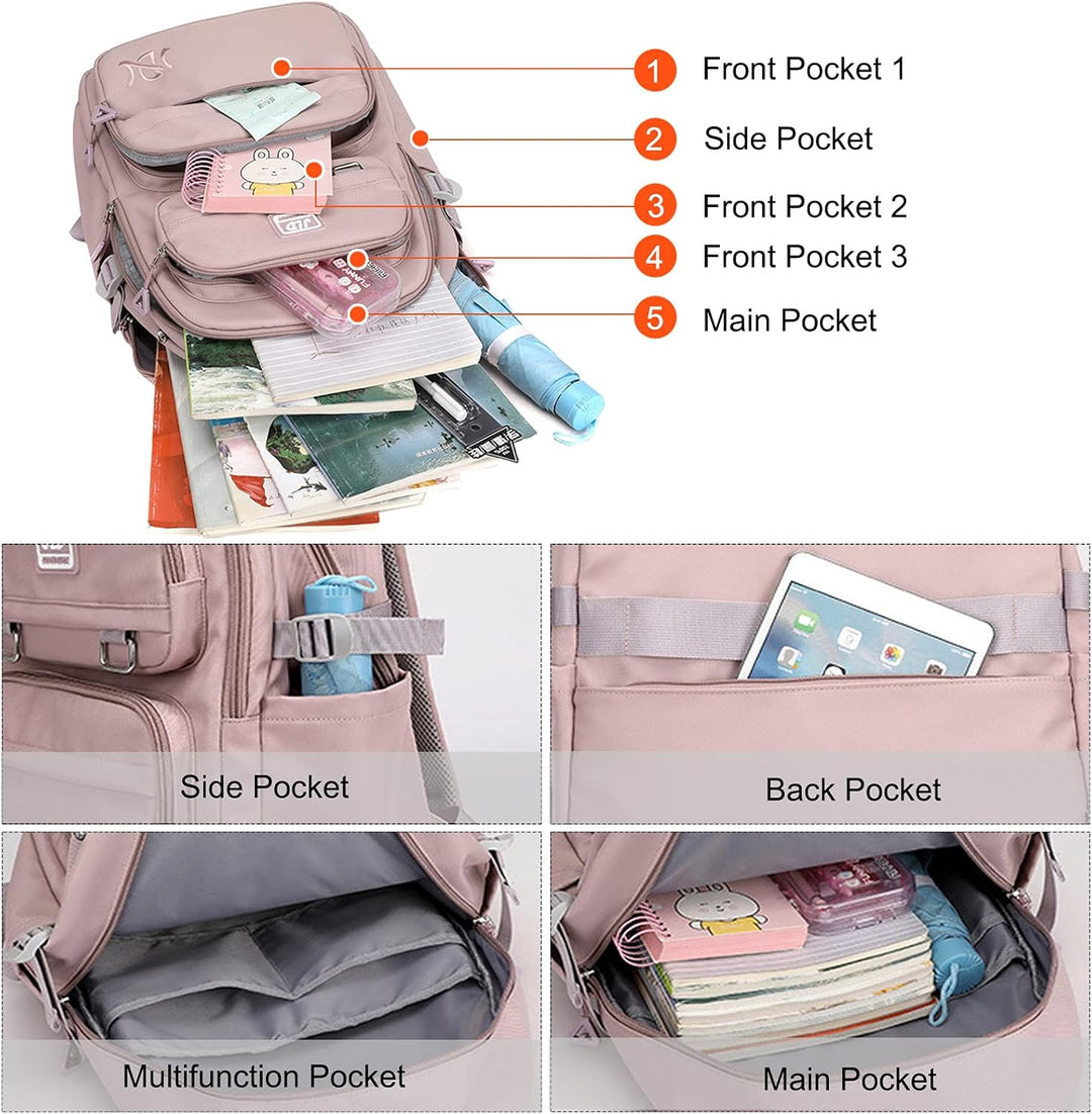 FANDARE Kinderrucksack Schulranzen Schultaschen Jungen Mädchen Schulrucksack Kinder Schultasche für