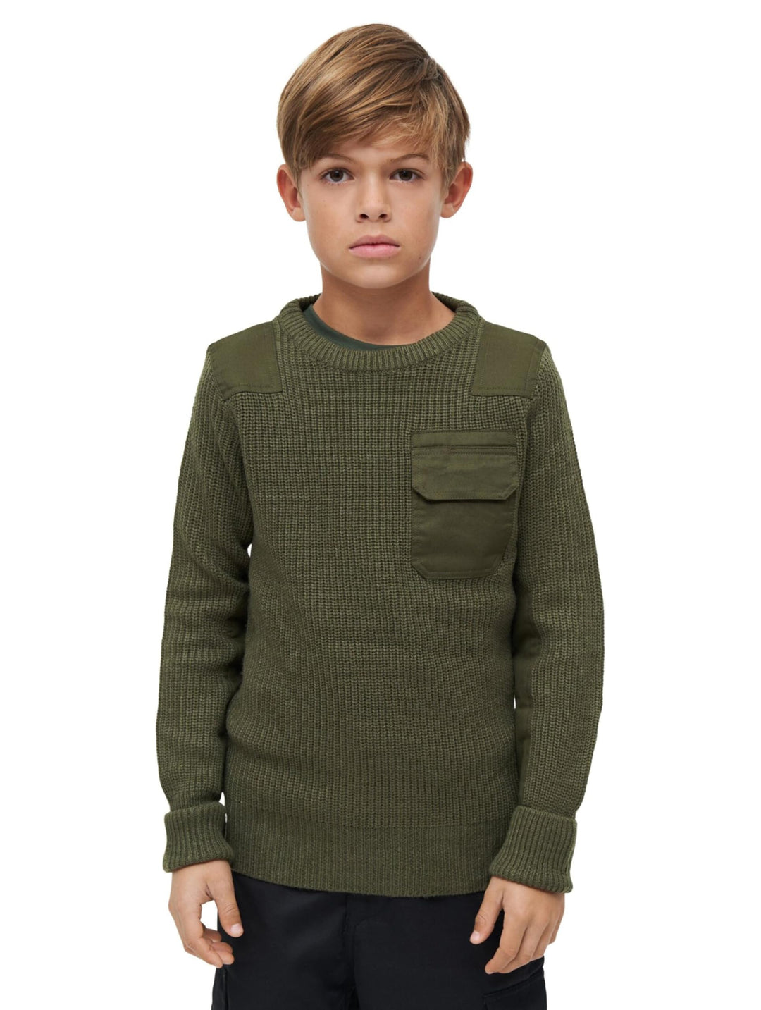 Brandit Kids BW Pullover, Grössen 122 bis 176 122-128 Olive, 122-128 Olive