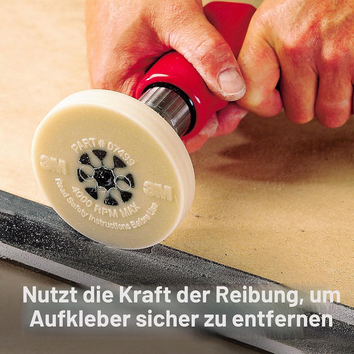 Cubitron 3M Stripe Off Wheel – Klebstoffentferner – Radiergummi – Entfernt Abziehbilder, Streifen, V