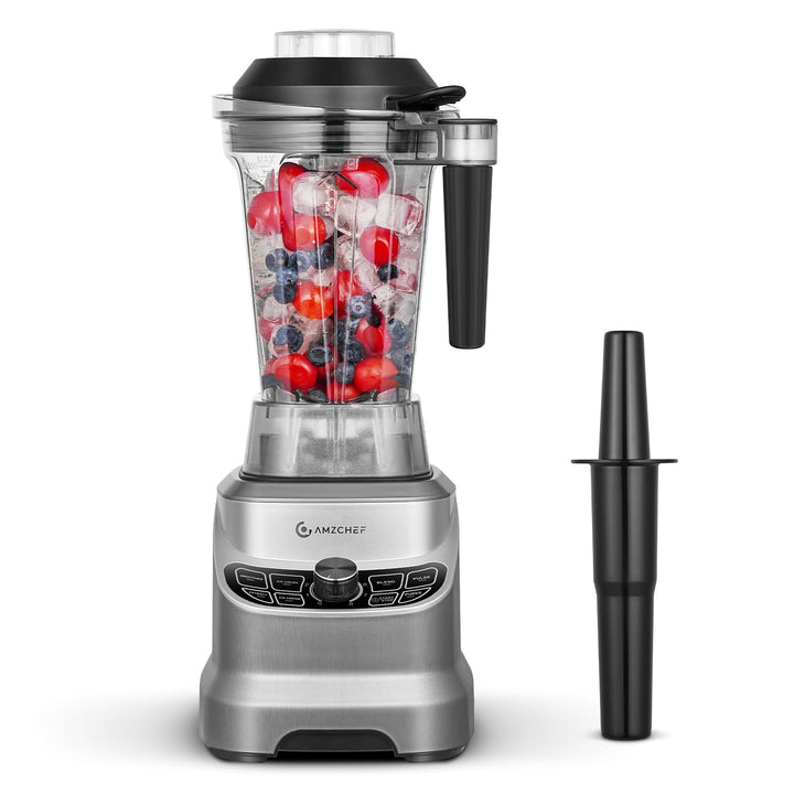 AMZCHEF Professioneller Standmixer mit 8 Einstellbaren Geschwindigkeiten | 1800W Mixer Hochleistungs