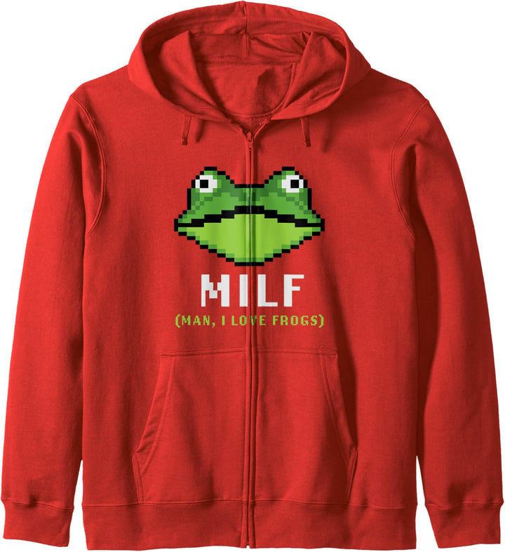 MILF, Mann, ich liebe Frösche, lustige Computerspiel Frosch Kapuzenjacke