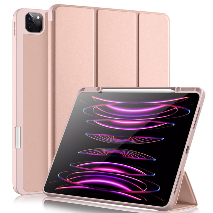 Vobafe Hülle Kompatibel mit iPad Pro 12.9 Hülle 6./5./4./3.Generation, TPU Flexible Rückseite mit St