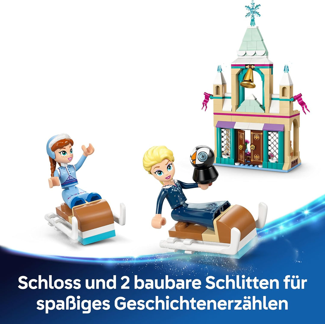LEGO ǀ Disney Frozen Das Arendelle Schloss, Prinzessin Spielzeug mit den Mini Puppen ELSA, Anna und