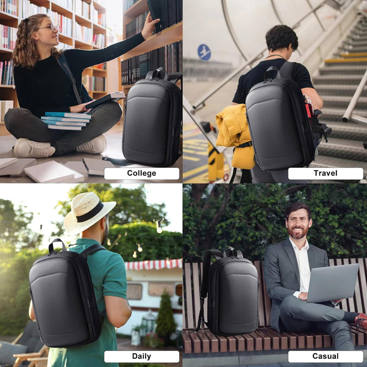 Rucksack Herren Wasserdicht Laptop Rucksack 17 zoll Business Rucksack Gross mit USB-Anschluss Backpa