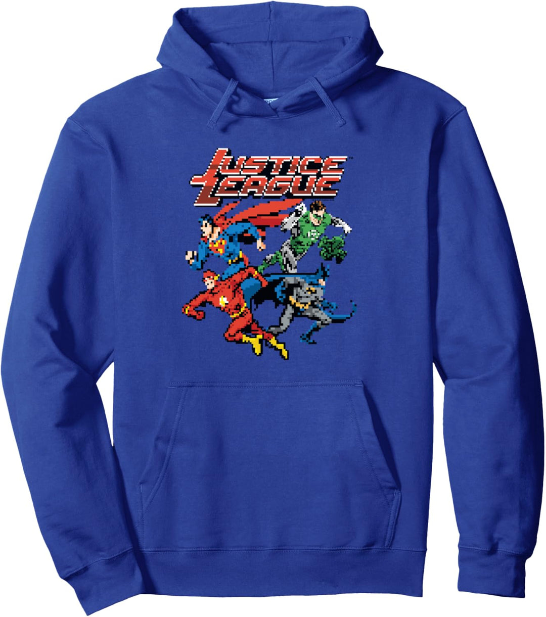 Justice League Pixel League Pullover Hoodie