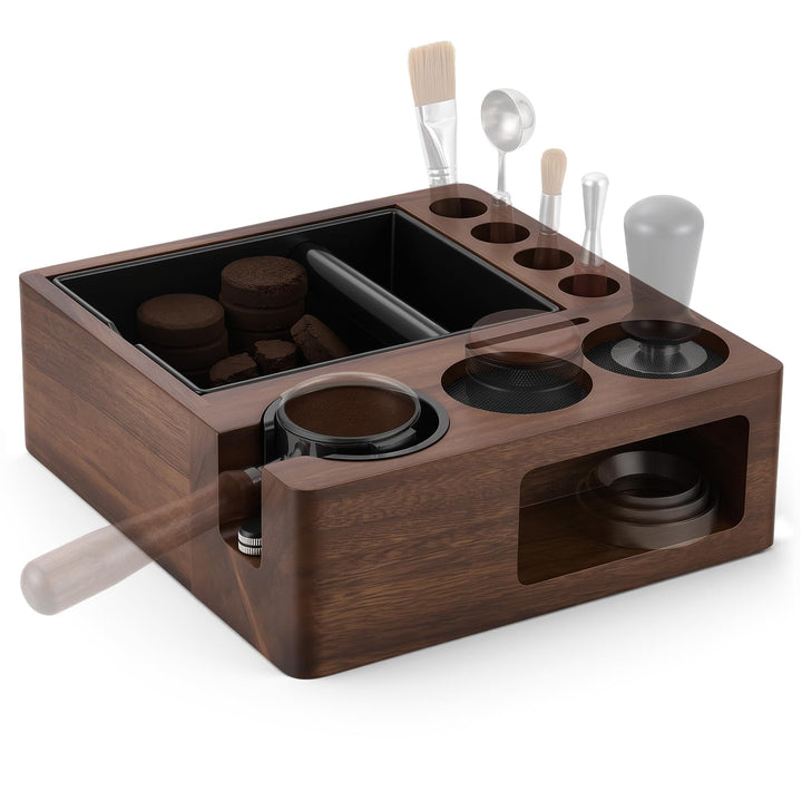 Espresso Tamperstation aus Holz für 51/54/58 mm Siebträger