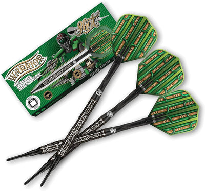 Shot Soft Darts Warrior Rutene 90% Tungsten Softtip Darts Softdart Dartpfeile Set mit Schäften und F
