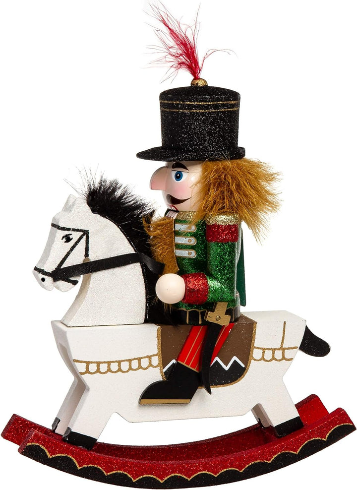Sikora Serie E grosse XL Nussknacker Reiterlein Weihnachts Deko Figur aus Holz, Farbe/Modell:E02 grü
