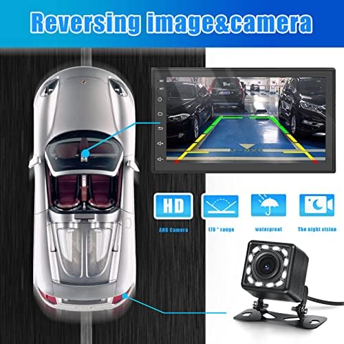 Android Autoradio GPS Navi 2 Din - Autoradio Bluetooth mit 7 Zoll HD Touchscreen Multimedia Radio mi