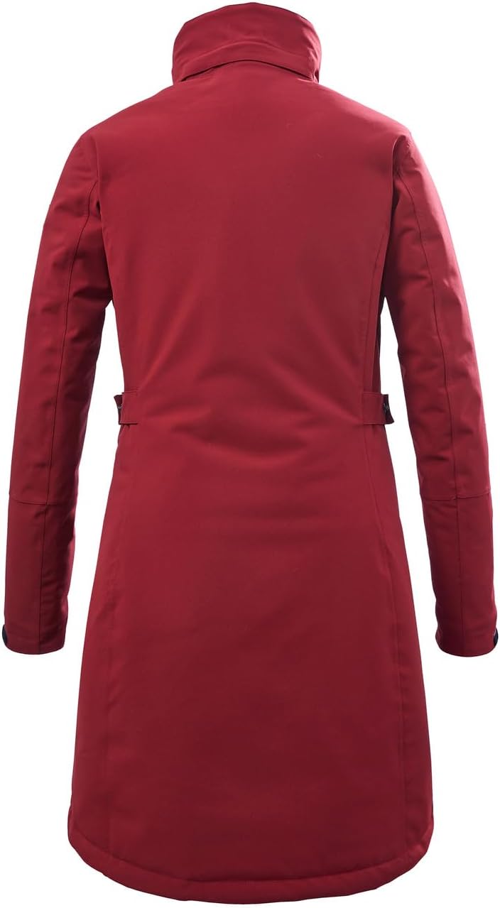 Killtec Damen Kow 165 Wmn Prk Funktionsparka/Parka mit abzippbarer Kapuze 48 weinrot, 48 weinrot