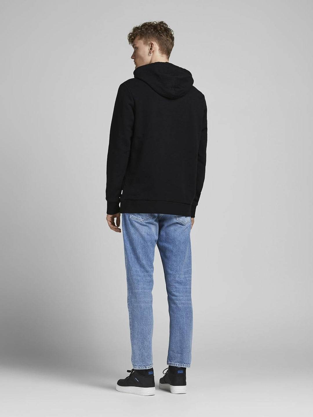 JACK & JONES Male Kapuzenpullover Logo Kapuzenpullover XL Schwarz, XL Schwarz