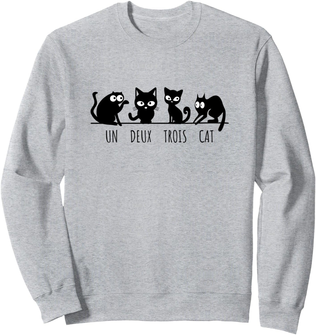 Un Deux Trois Cat - Eins Zwei Drei Katze Sweatshirt