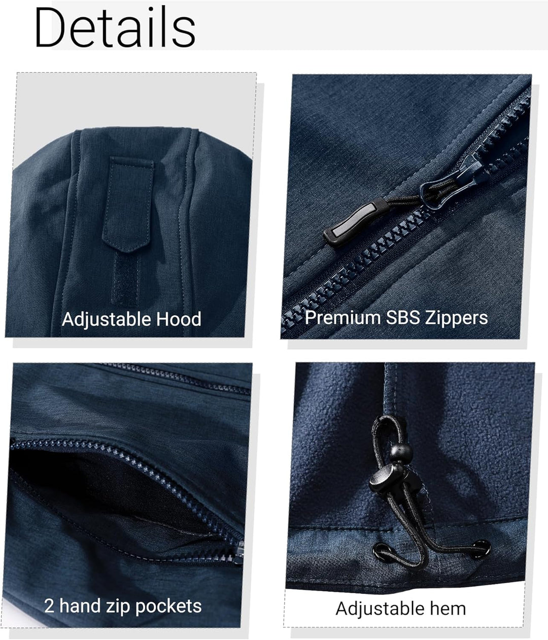 Outdoor Ventures Damen Softshelljacke Kurze Gefütterte Funktionsjacke Wasserdichte Übergangsjacke mi