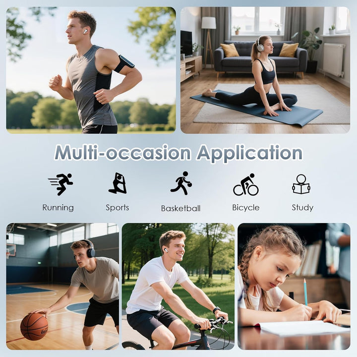 64 GB MP3-Player mit Bluetooth 5.3, tragbarer Musik-Player mit HiFi-Klangqualität und FM-Radio, 300