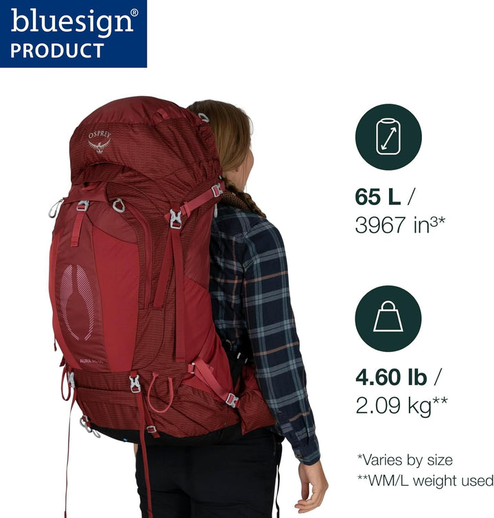 Osprey Damen Aura AG 65 Rucksack, enchantment purple, M-L