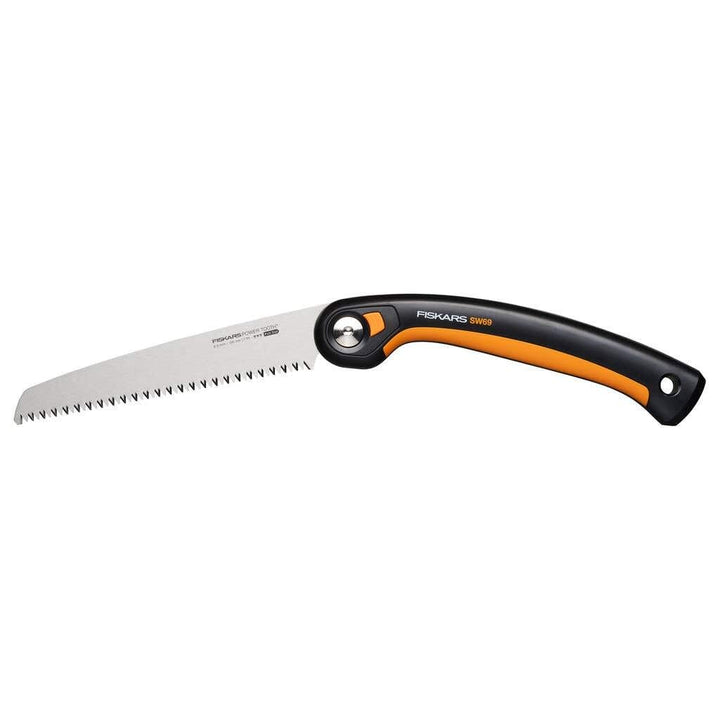 Fiskars Plus Klappsäge, Für dicke Stämme und Äste, 3 Schneidpositionen, Scharfes Power Tooth-Blatt,