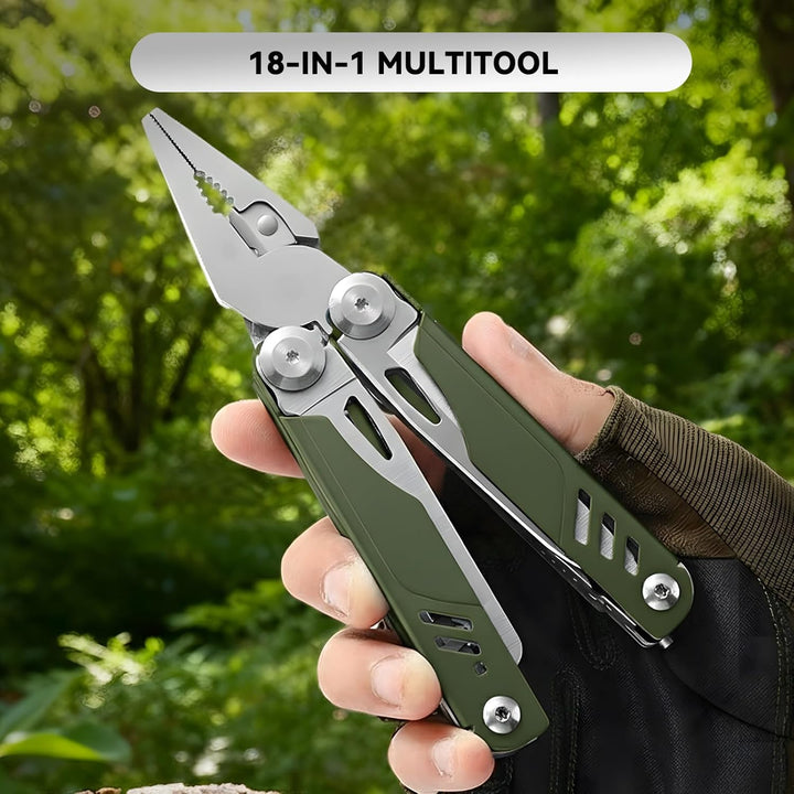 18-in-1-Multitool mit Klinge aus Edelstahl, ein multifunktionales EDC-Werkzeug für Männer - ideal zu