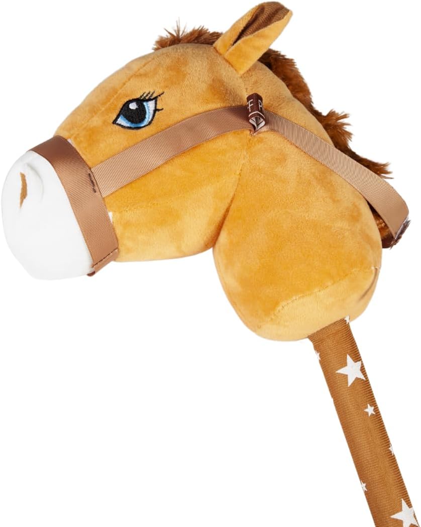 PFIFF 102995 Steckenpferd Hobby Horse, Holzpferd, Pferd für Hobby Horsing, Braun, 66cm