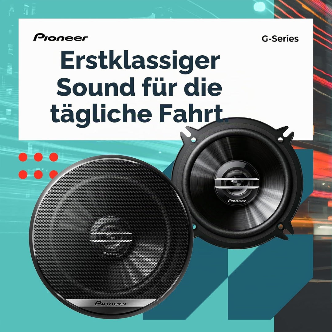 Pioneer TS-G1620F 2-Wege-Koaxial-Lautsprecher, 15,4 cm, 300 W max. / 40 W Nennweite, 32 x 18 x 8,1 c