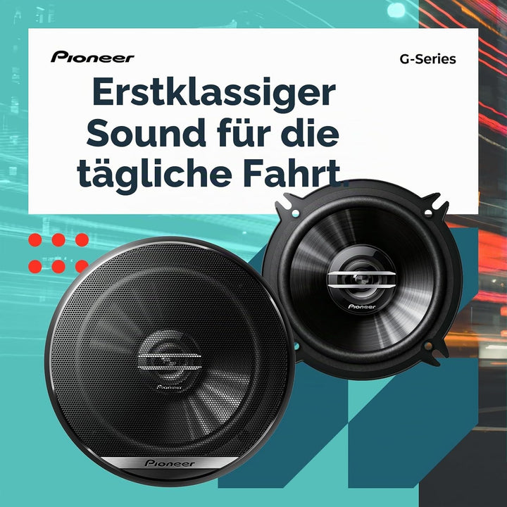 Pioneer TS-G1620F 2-Wege-Koaxial-Lautsprecher, 15,4 cm, 300 W max. / 40 W Nennweite, 32 x 18 x 8,1 c