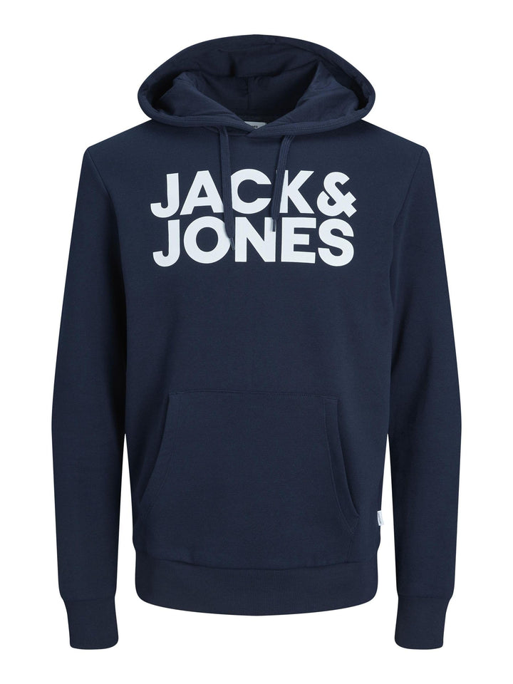 JACK & JONES Herren Jjecorp Logo Sweat Hood Noos Kapuzenpullover XS Navy Blazer, XS Navy Blazer