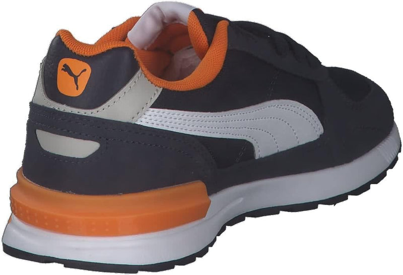 PUMA Unisex Kinder Graviton Jr Sneaker 37 EU Peacoat Puma White Gray Violet Vibrant Orange, 37 EU Pe