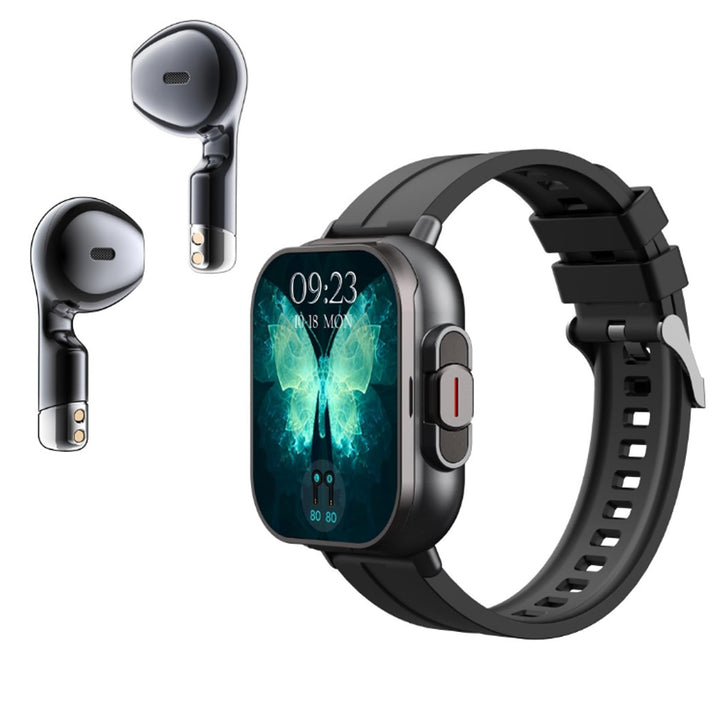 Ejoyous Smartwatch mit Kopfhörer, 2in1 Fitness Tracker, IP67 Wasserdicht, 2,01 Zoll Bildschirm, Schl