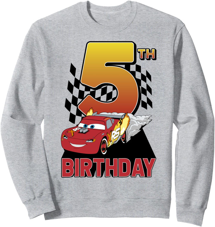 Disney Pixar Cars Lightning McQueen Fifth Birthday Sweatshirt