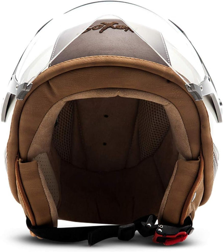 Soxon® SP-325 Urban „Creme“ · Jet-Helm · Motorrad-Helm Roller-Helm Scooter-Helm Moped Mofa-Helm Chop