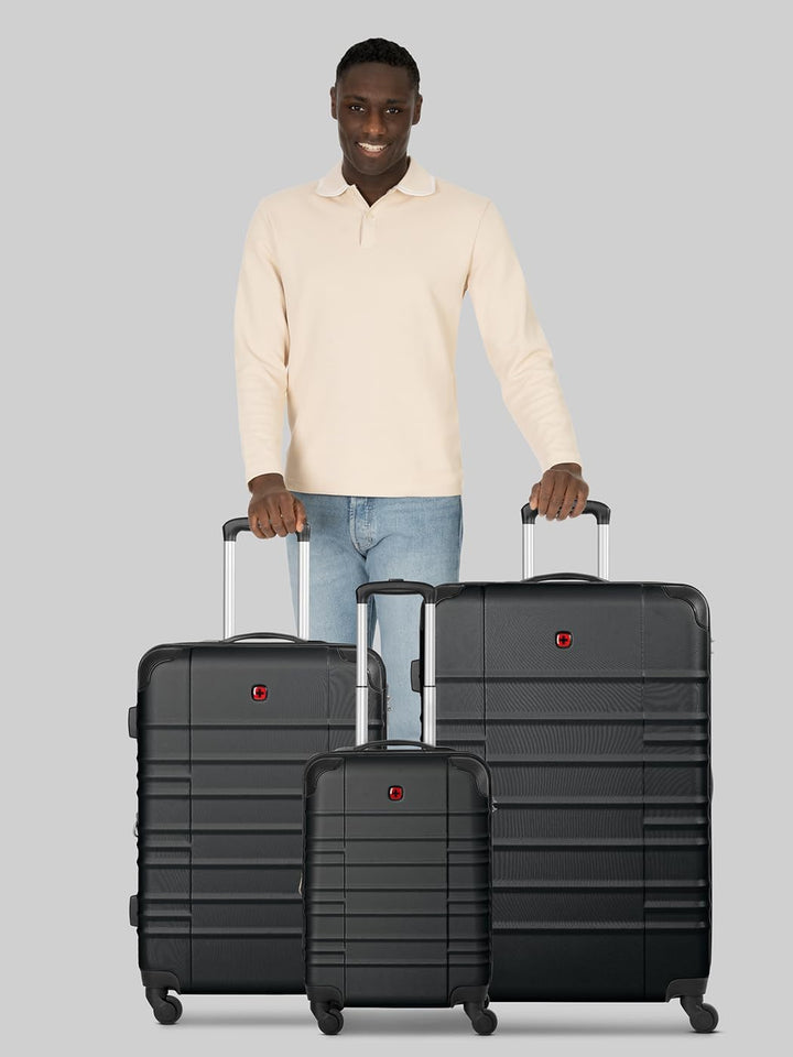 WENGER Koffer-Set 3-teilig für Damen und Herren | Reise-Trolleys 51 x 30 x 75 cm aus hochwertigem, s