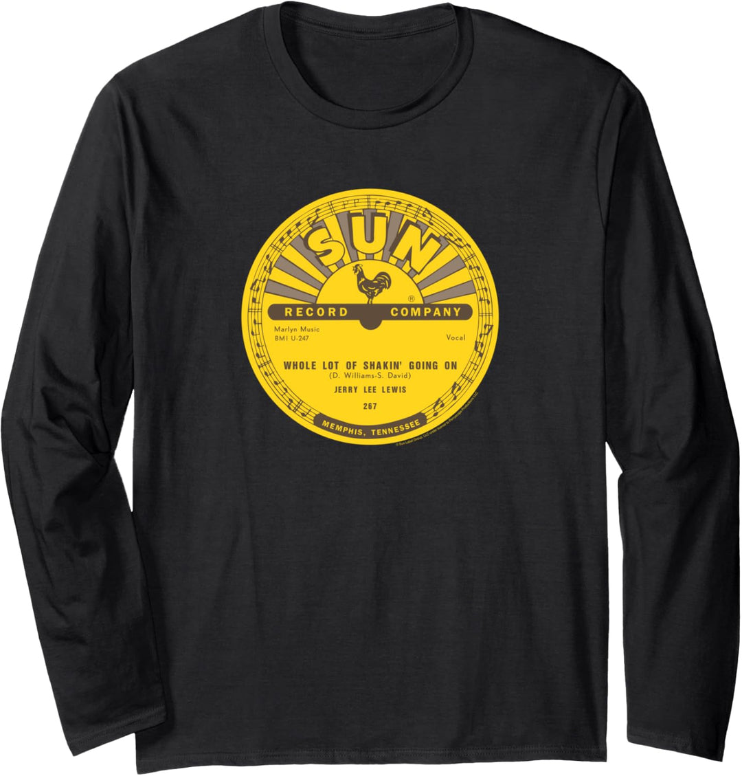 Sun Records Vinyl Jerry Lee Lewis Whole Lot of Shakin' Langarmshirt