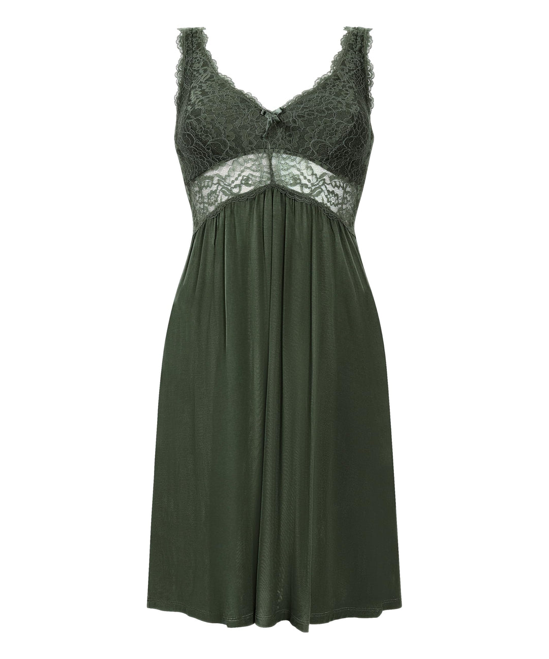 Hunkemöller Damen Slipdress Nora Lace Schwarz XXS XS Climbing Ivy, XS Climbing Ivy