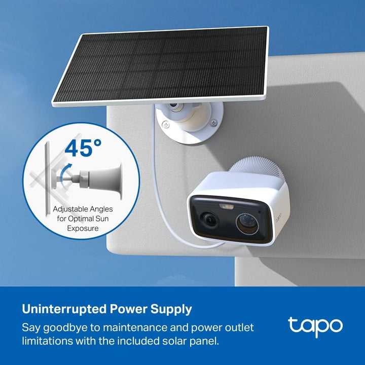 Tapo C400 KIT 1080p Solar Überwachungskamera für aussen, Farbnachtsicht, WLAN 2,4 GHz, Zwei-Wege-Aud